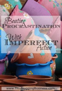 Beating Procrastination - we can get so caught up and trapped in the hamster wheel of procrastination and overwhelm. But imperfect action can be tool that catapults us out and into being productive again.