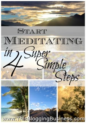 4 Super Simple Steps to get started with meditation - meditation doesn't need to be hard (and it isn't) so just follow these really easy steps to get you started on a meditation practice. Don't overthink it, just get started.