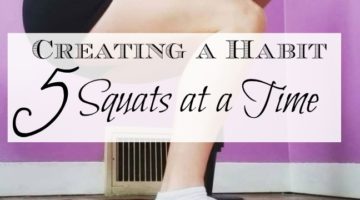Creating a Habit - 5 Squats at a time. We all know taht success can be found in our habits, those things we do every day, day after day. And no matter how tiny the habit is, when it is done over time, its effect can be massive. When I came to the realisation that I needed to establish some good habits in my life, I realised that I was going to have to start small, REALLY small. So small that they were tiny.