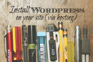 This is the last post in our series on starting your own personal development blog. We go through the steps on installing wordpress on your site.